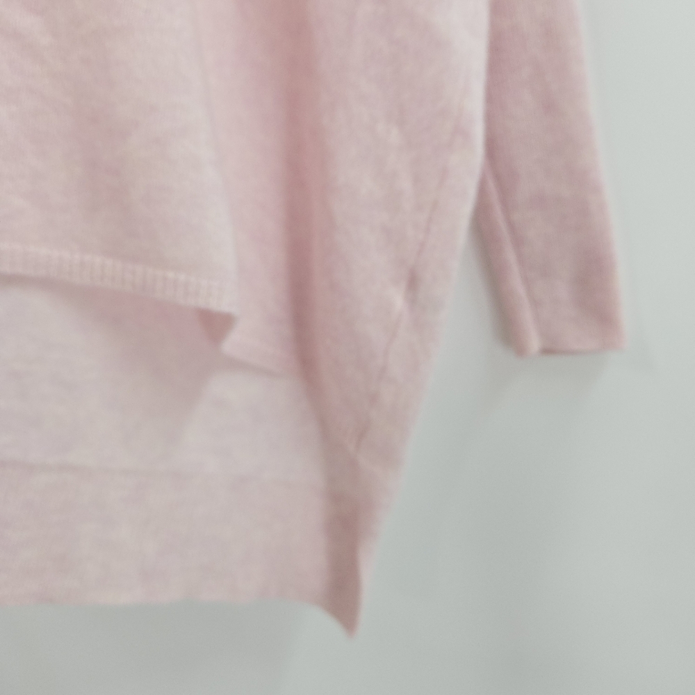 Subtle Luxury Pink Cashmere Sweater Loose And‎ Easy Crew Neck Boxy - Picture 5 of 14